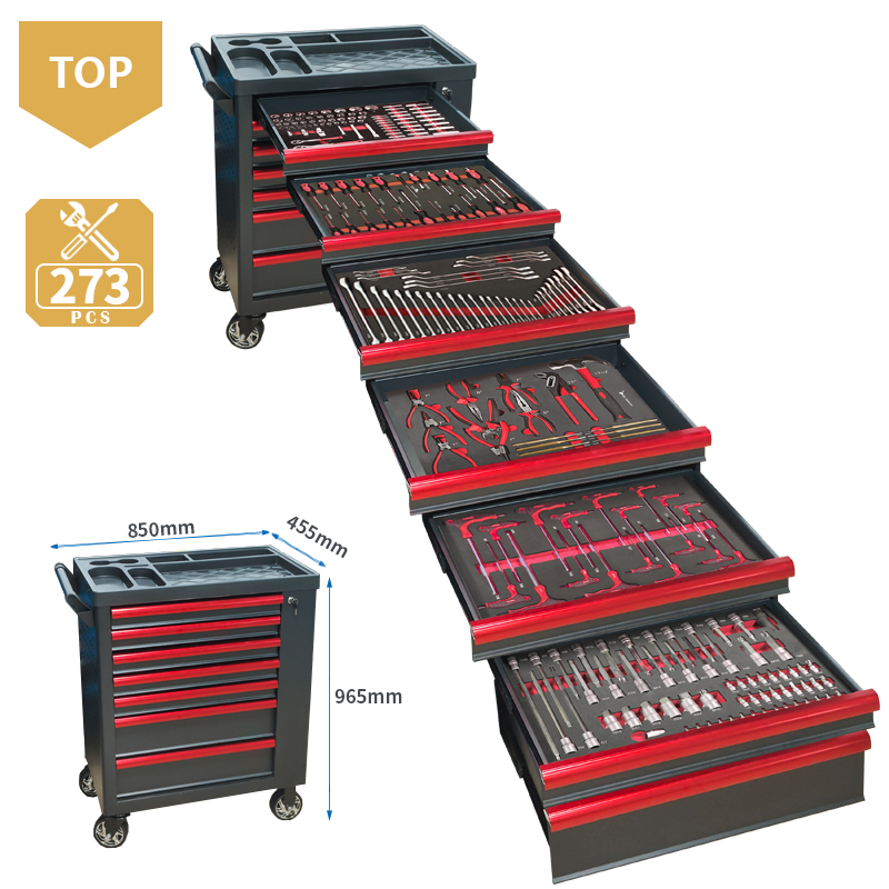 Workshop Tools Cabinet - Carrinho de ferramentas com 7 gavetas