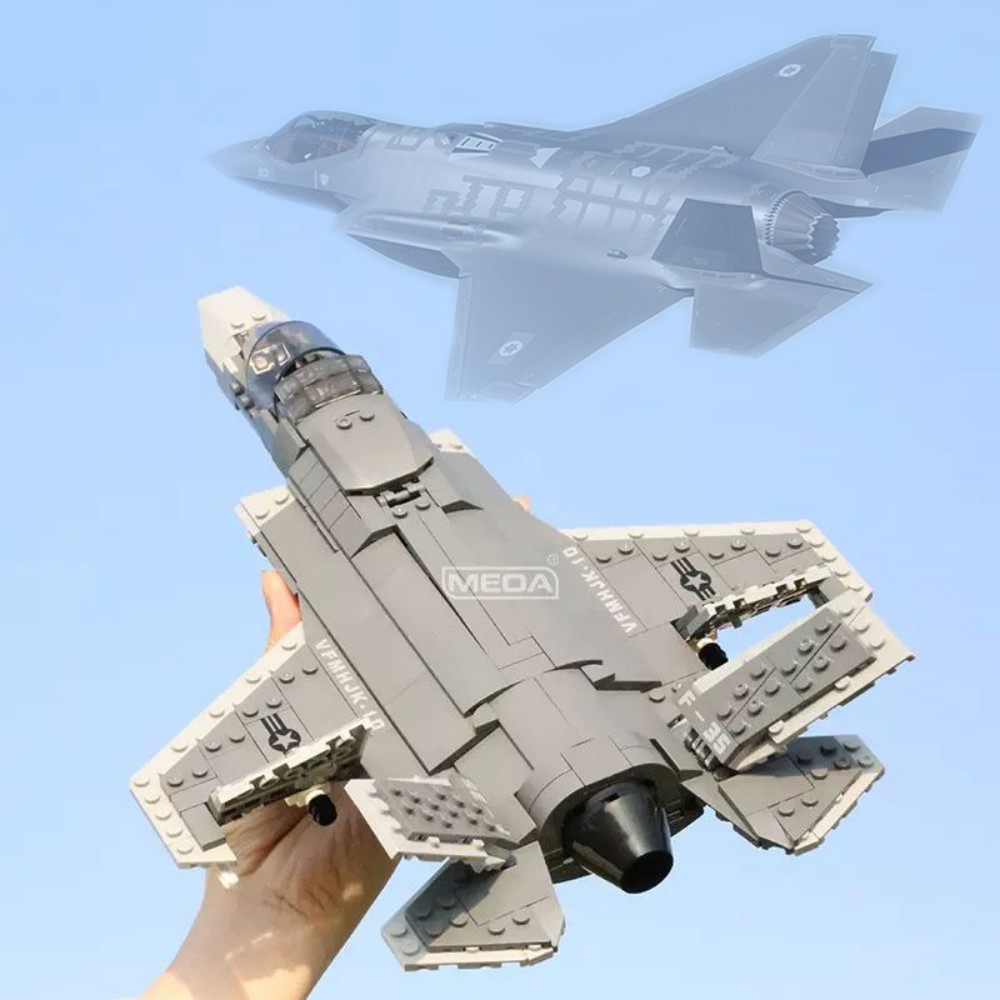 Hand Plane Block - 646 pçs F-35 relâmpago ii avião