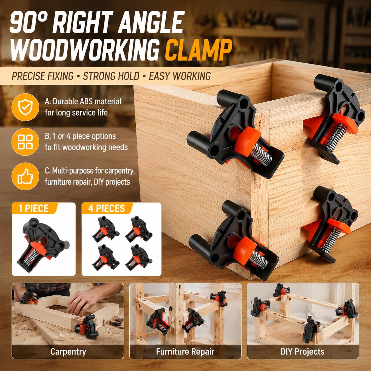 Angle Clamp 90 - Kit de Grampos de Canto de