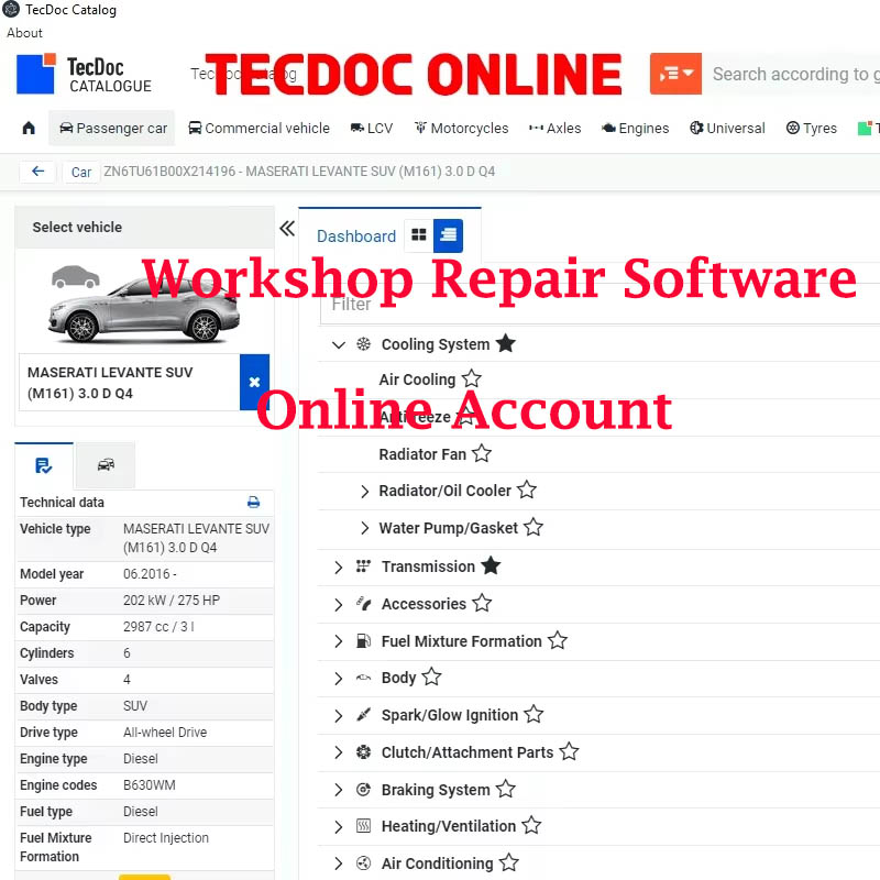 Workshop Tools Online - Conta Online 2026 para Software de