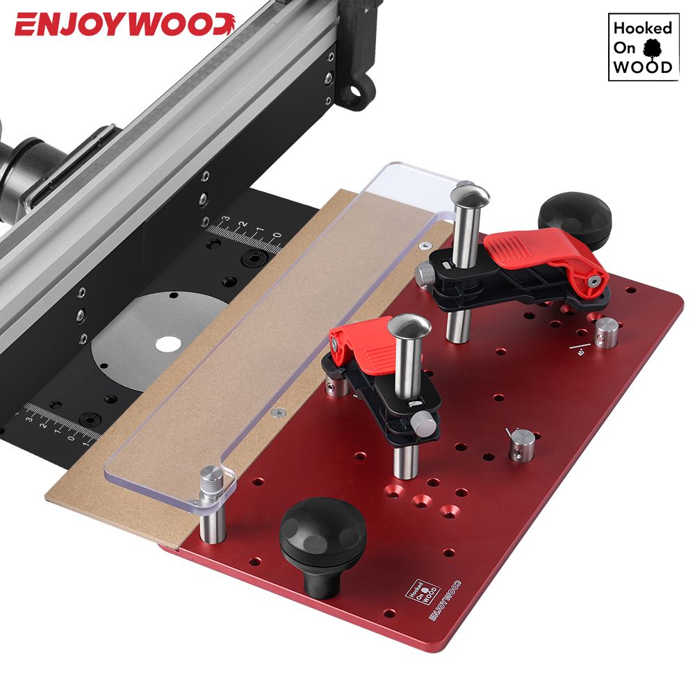 Router Table Insert - ENJOYWOOD-Carpintaria Guia Ferroviário para Juntas de