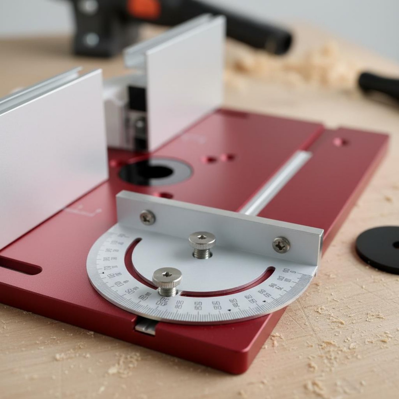 Router Table Insert - Placa Inversora de Alumínio para Tupia