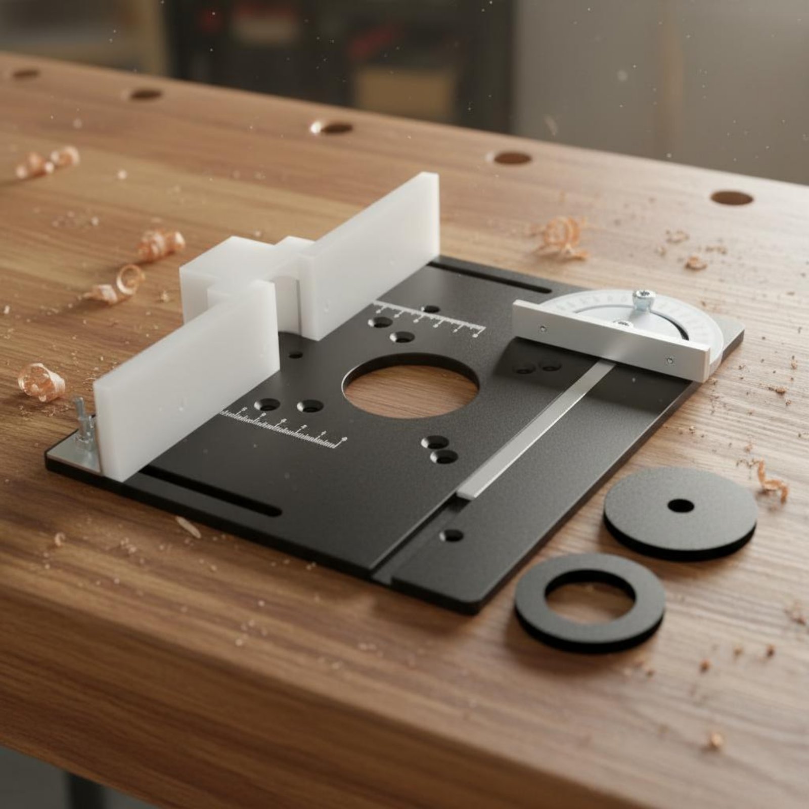 Placa de Inserção de Alumínio  - Router Table Insert avaliação e preço