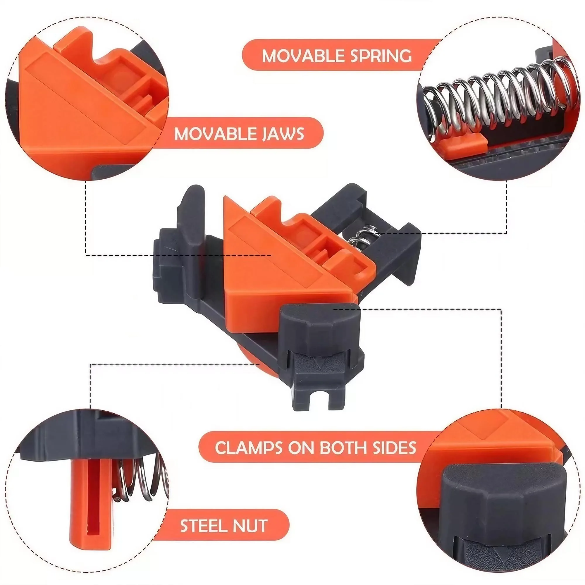 Kit de Grampos de Canto de 90  - Angle Clamp 90 avaliação e preço