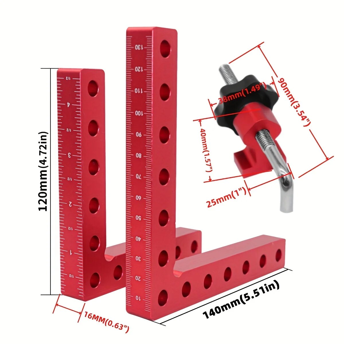 1 conjunto de braçadeiras de â - Angle Clamp 90 avaliação e preço