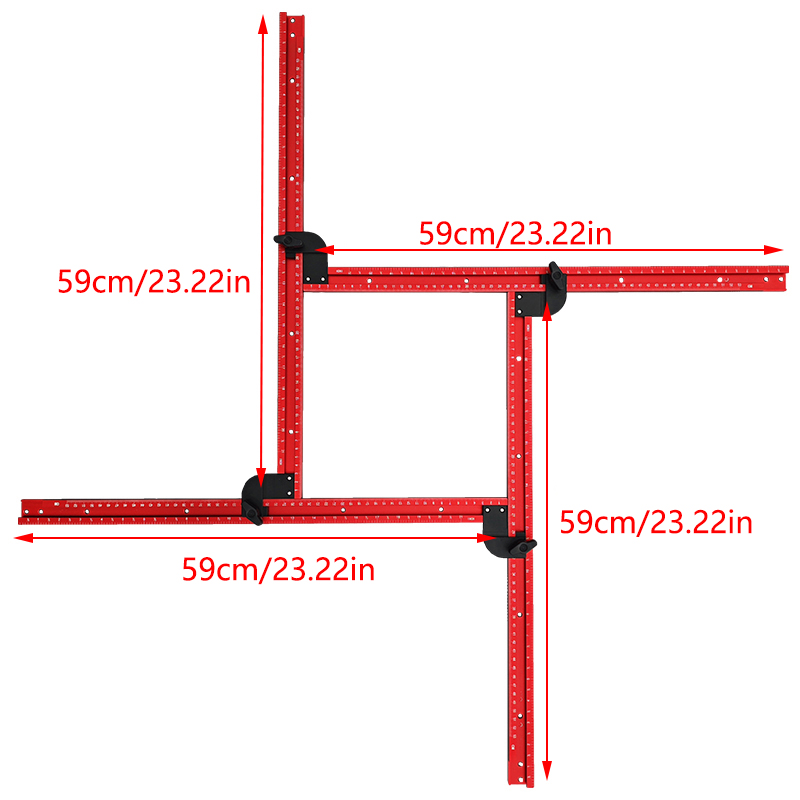 Ajustável Praça Router Templat - Dowel Jig Kit avaliação e preço