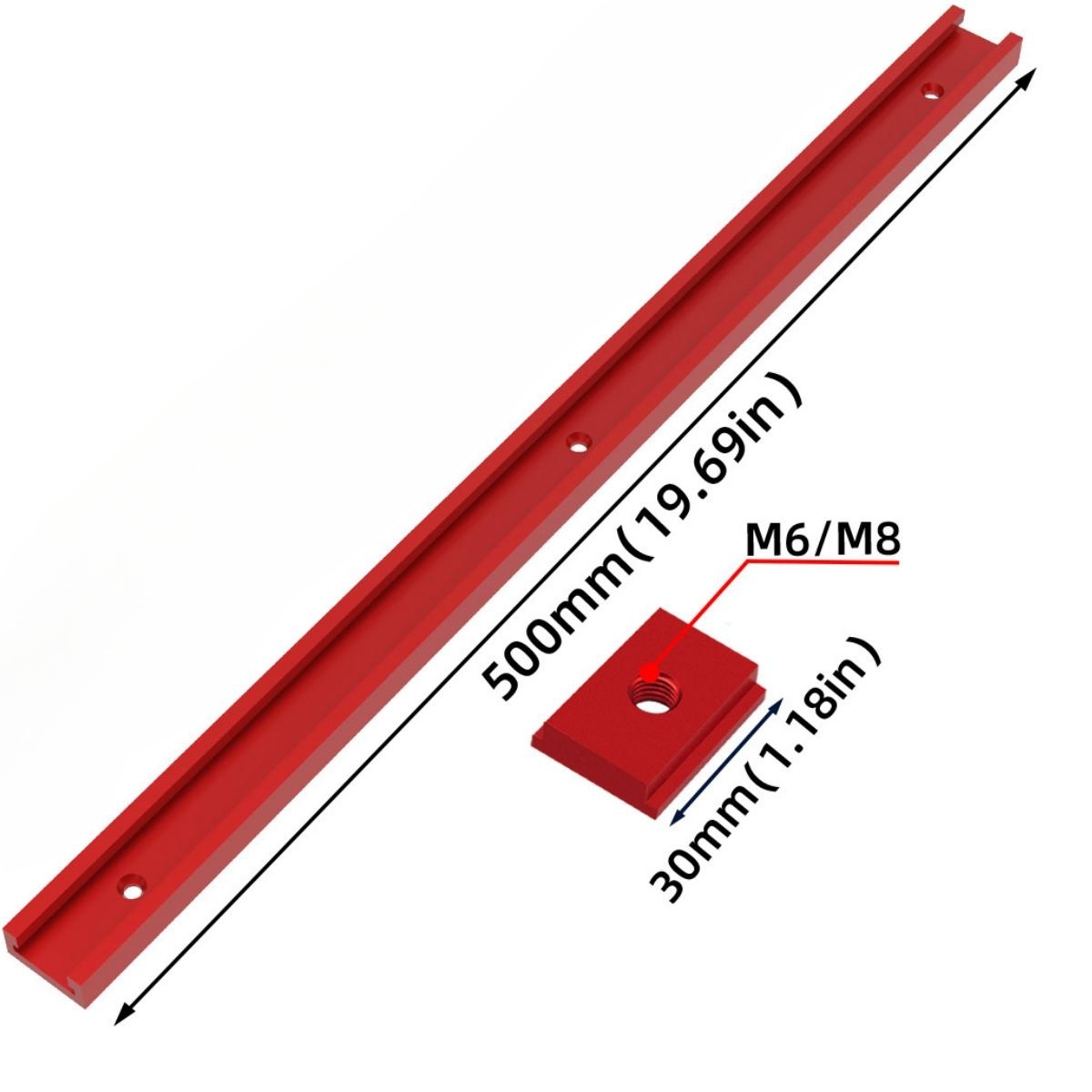 T30 track 50cm alumínio t-slid - Router Table Insert avaliação e preço